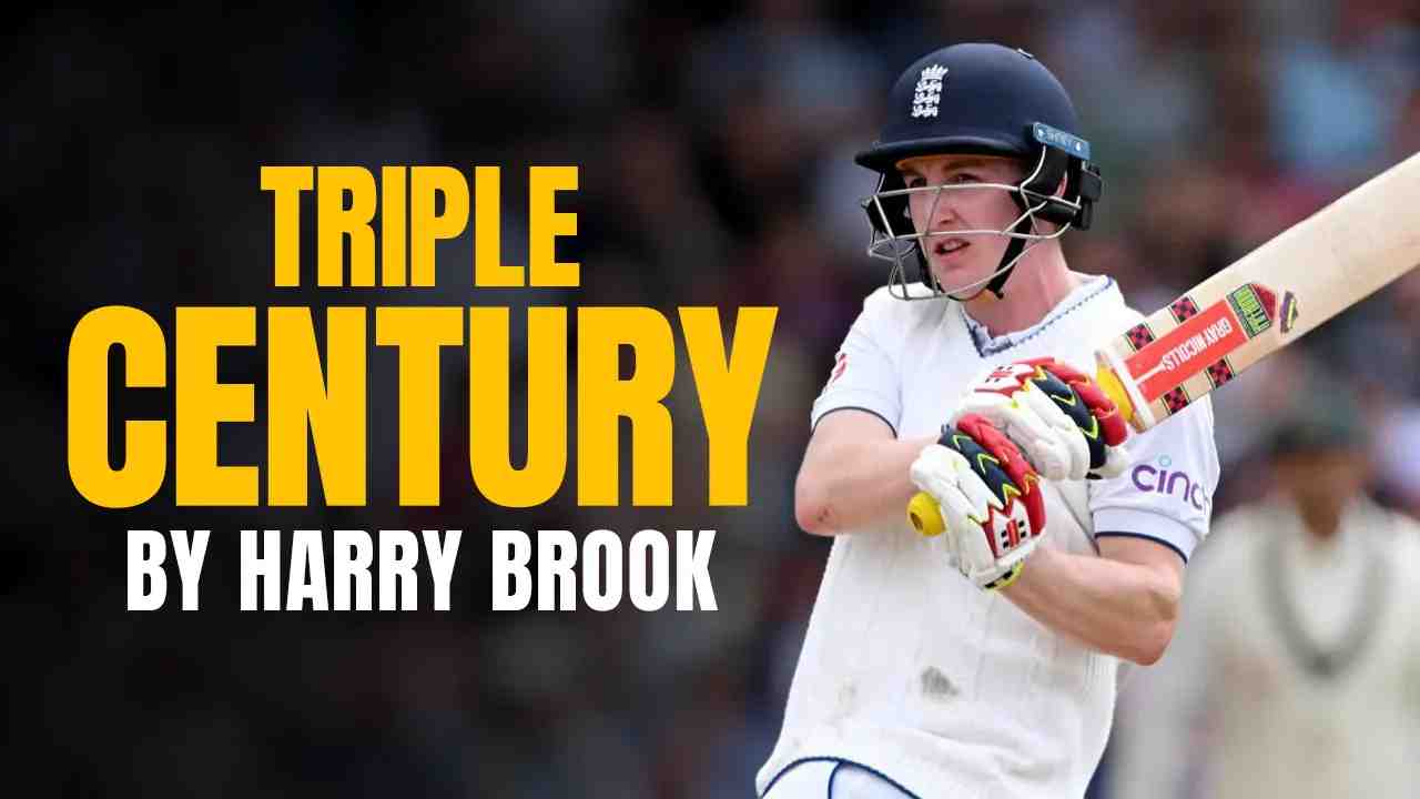 Harry Brook records second fastest triple century in Test