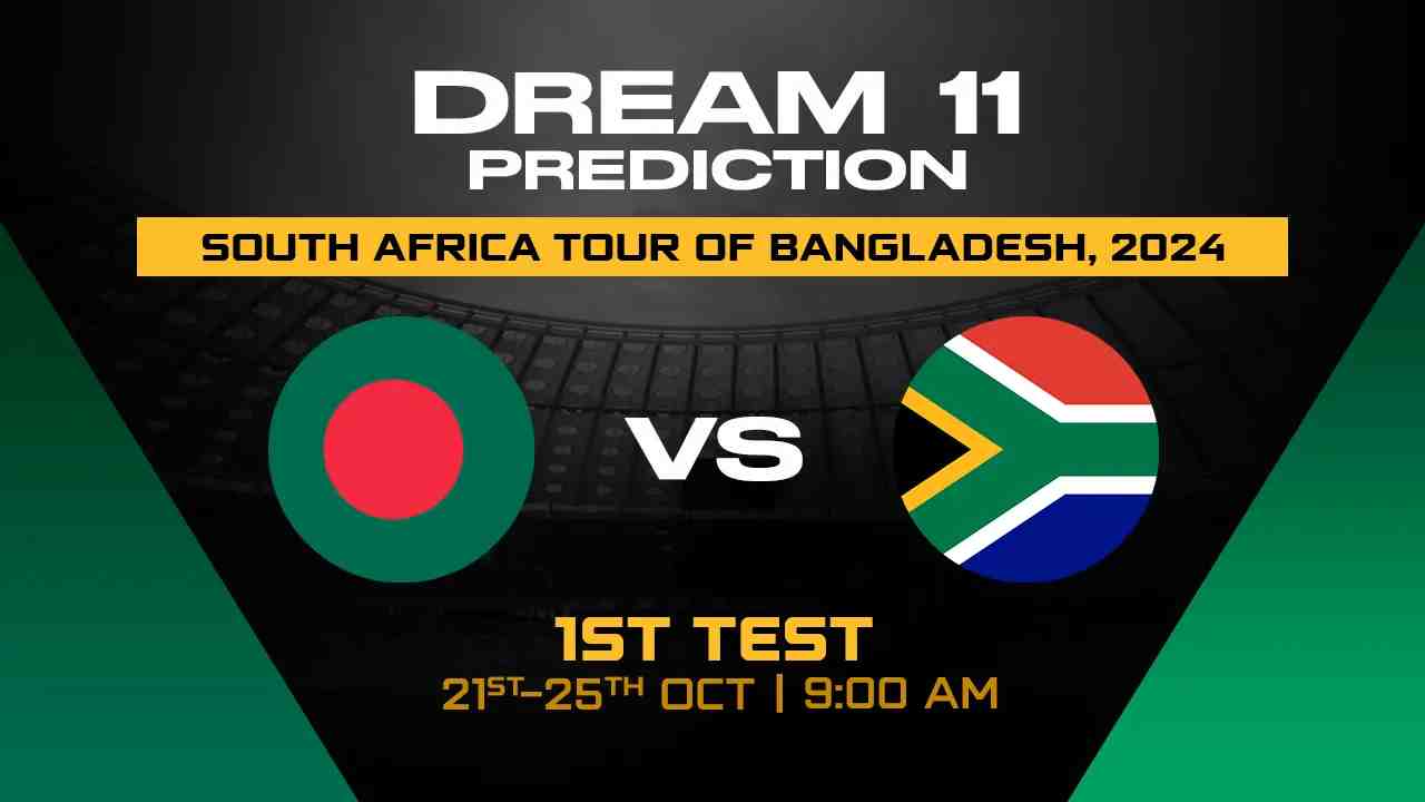 BAN vs SA Dream11 Prediction, Bangladesh vs South Africa, 1st Test