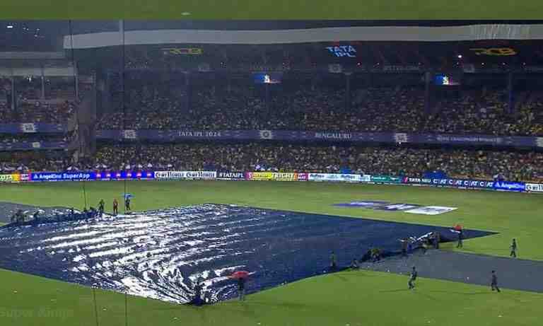 RCB vs CSK: Rain stops crucial clash at Chinnaswamy; Check latest weather update