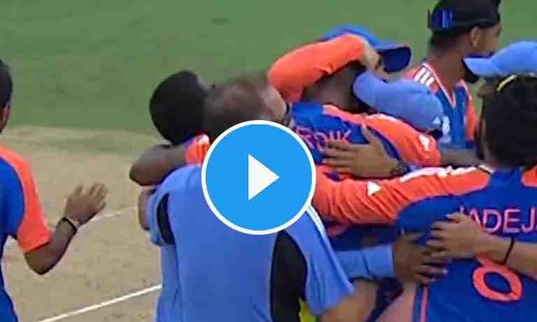 Watch: Rohit Sharma hugs an emotional Hardik after India win T20 World Cup 2024 against South Africa