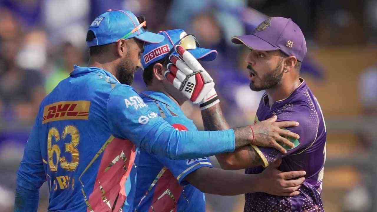 IPL 2023: KKR captain Nitish Rana and MI player Hrithik Shokeen fined for breaching the IPL COC during match