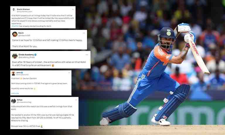 T20 World Cup 2024 Final, South Africa vs India: Selfish or Saviour? Fans get divided after Kohli's 76 off 59