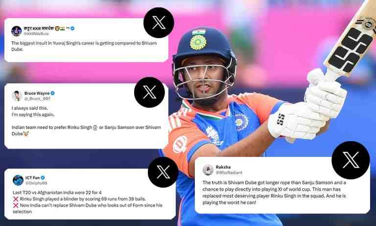 T20 World Cup 2024, Super Eight, Afghanistan vs India: Fans question Shivam Dube's selection after his yet another failure - Cricket Winner