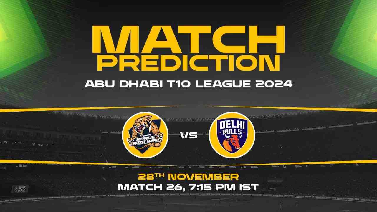 Abu Dhabi T10: 26th Match, CB vs DB, Match Prediction - Who Will Win Today?