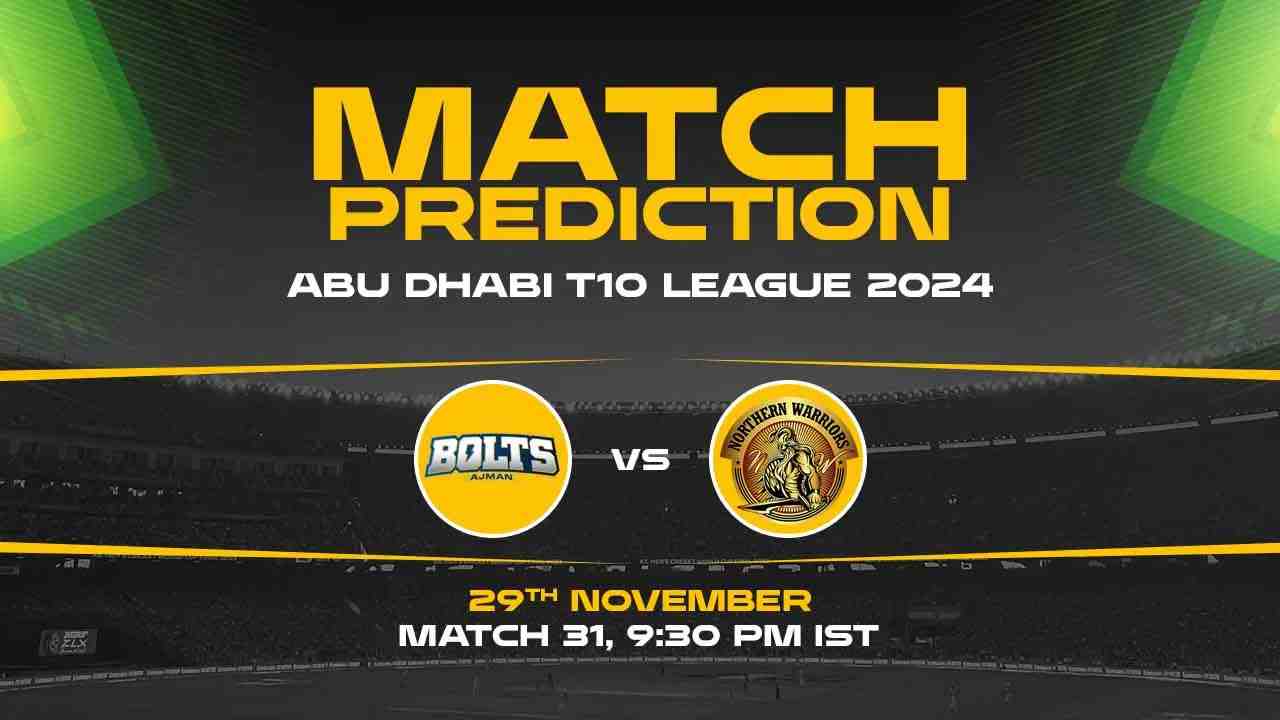 NW vs AB Dream11 Prediction, Northern Warriors vs Ajman Bolts, 31st Match