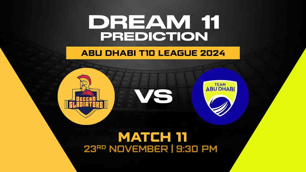 DG vs TAB Dream11 Prediction, Deccan Gladiators vs Team Abu Dhabi, 11th Match