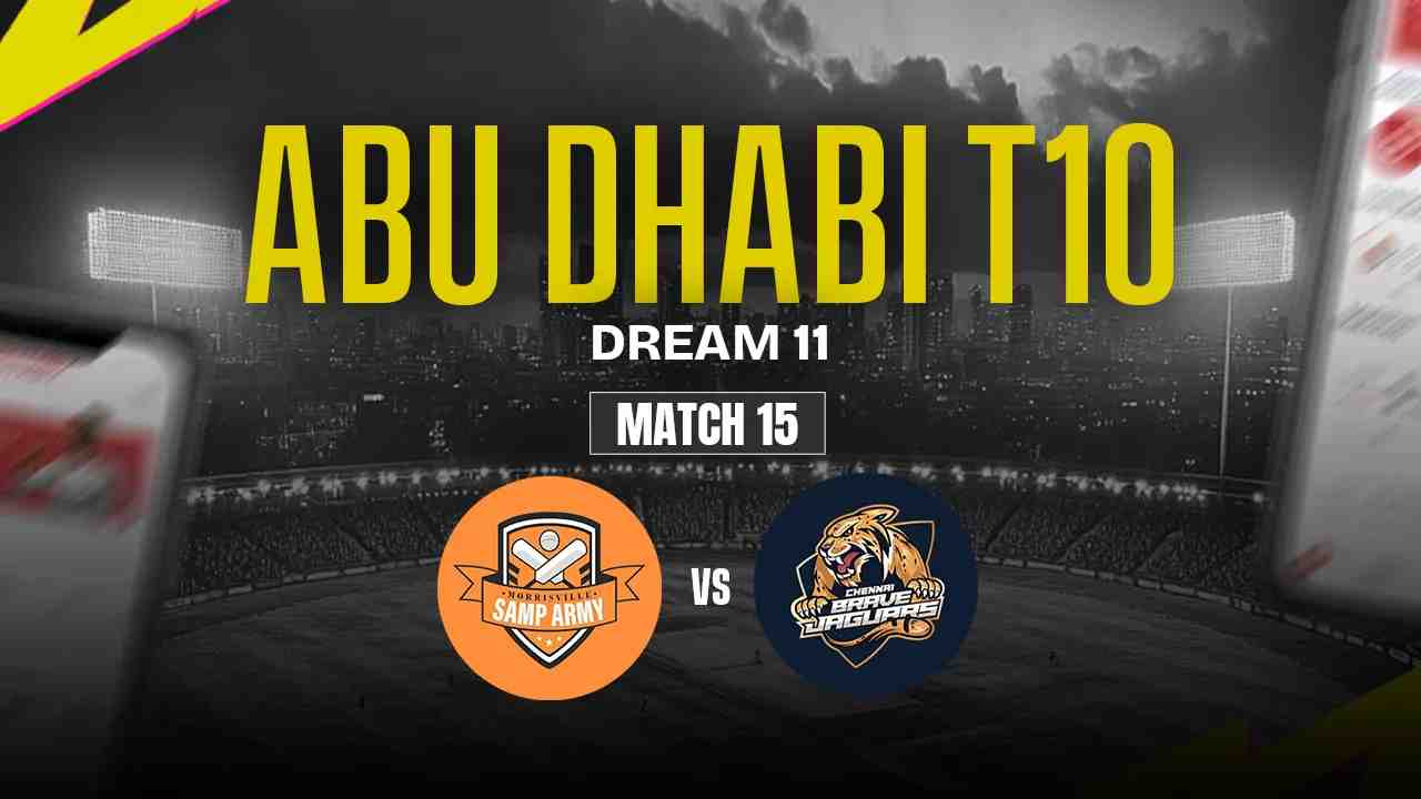 MSA vs CBJ Dream11 Prediction, Morrisville Samp Army vs Chennai Braves Jaguars, 15th Match