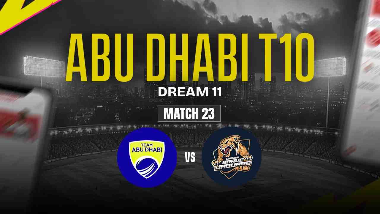 TAB vs CBJ Dream11 Prediction, Ajman Bolts vs Chennai Braves Jaguars, 23th Match