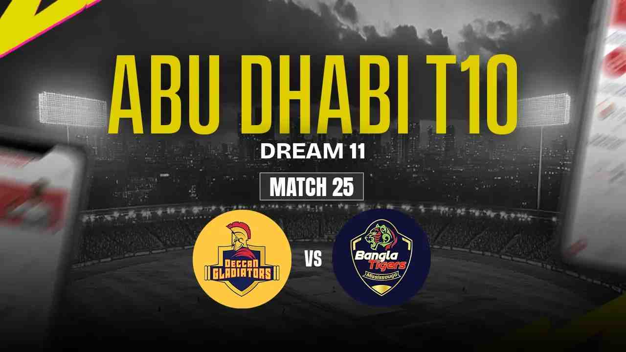 DG vs BT Dream11 Prediction, Deccan Gladiators vs Bangla Tigers, 25th Match