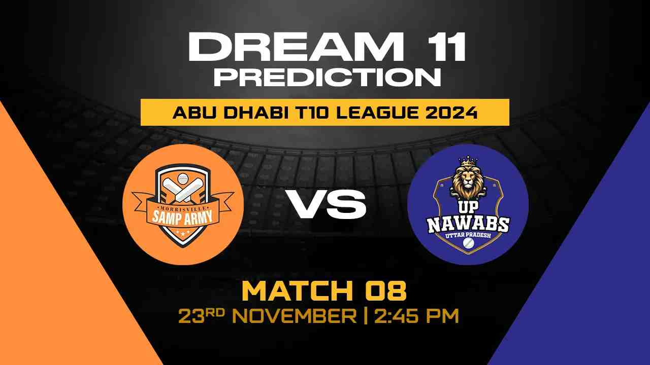 UPN vs MSA Dream11 Prediction, UP Nawabs vs Morrisville Samp Army, 08th Match