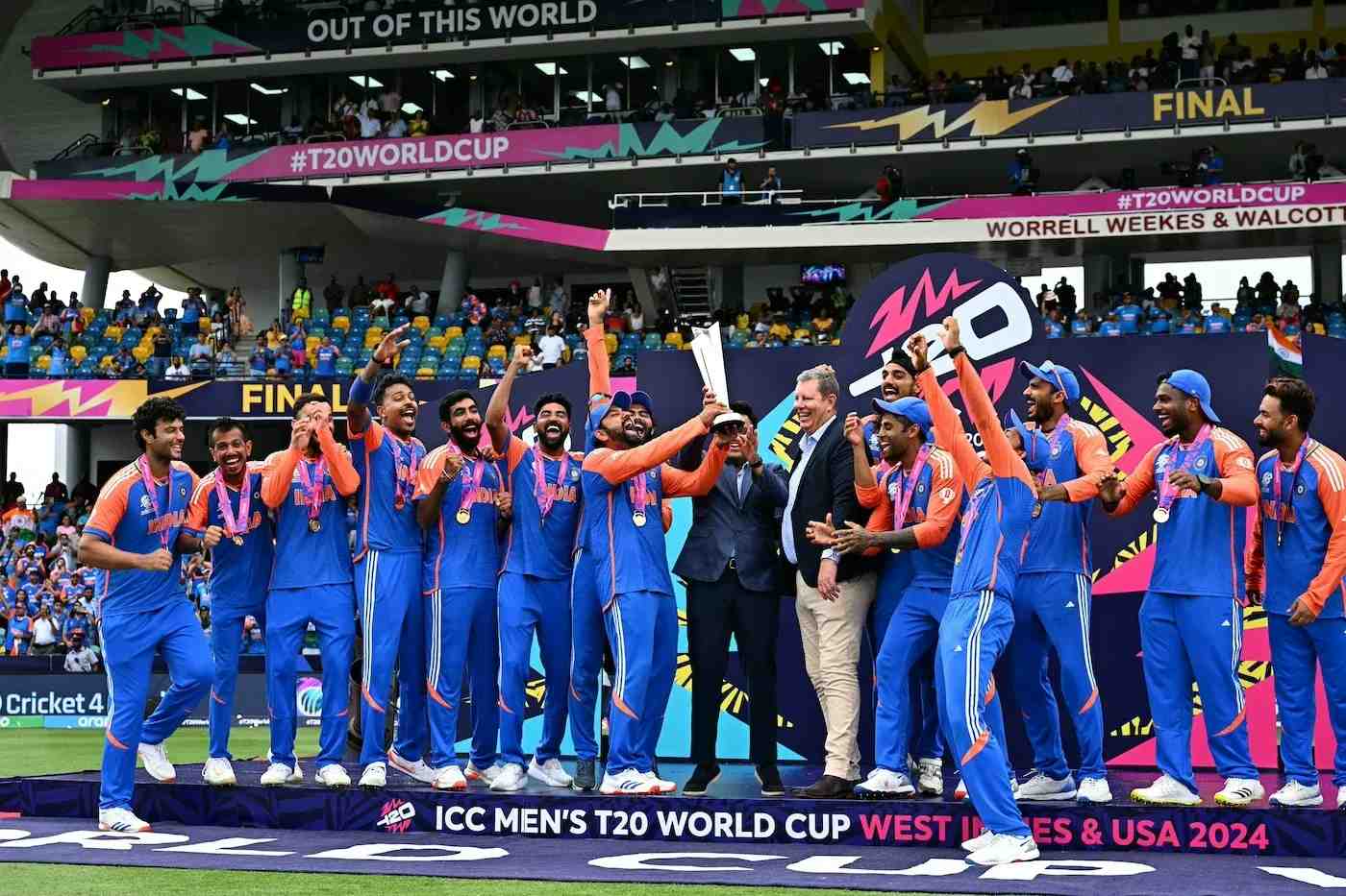 India winning the 2024 T20 World Cup