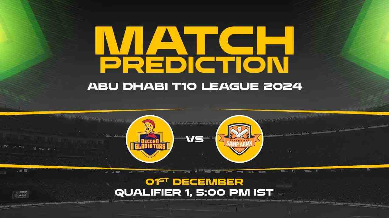 Abu Dhabi T10: MSA vs DG Today Match Prediction