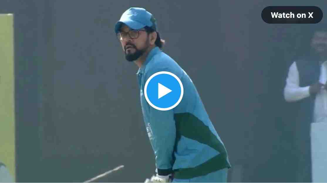 Watch: Anurag Thakur got a life in a friendly match against Kiren Rijiju 