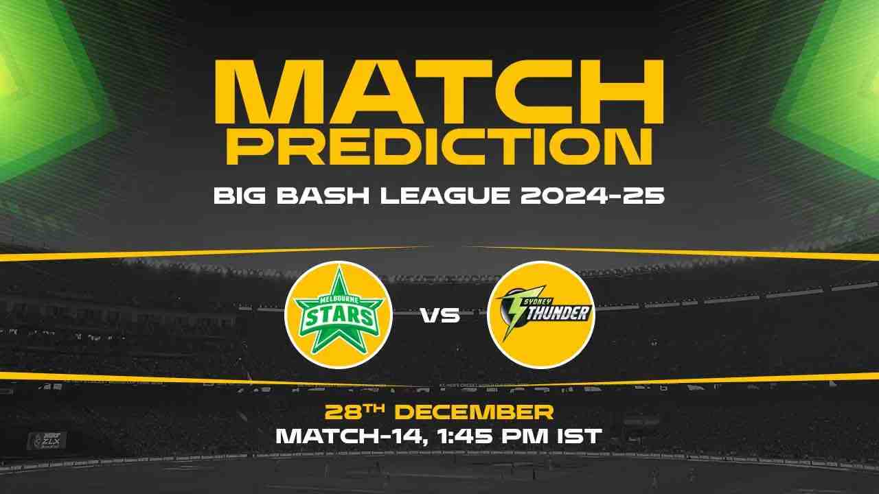 Big Bash League: 14th Match, MS vs ST, Match Prediction - Who Will Win Today?