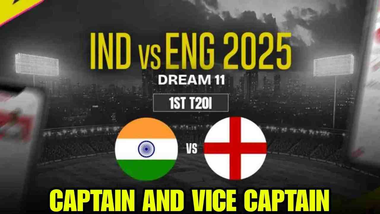 Ind vs Eng, 1st T20I 2025: Dream11 Top Captain and Vice-Captain