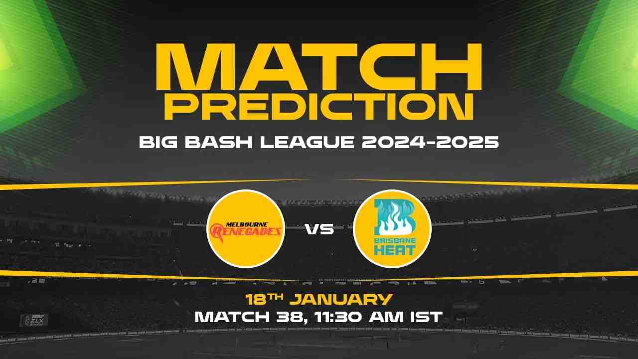 Big Bash League: 38th Match, MR vs BH Match Prediction - Who Will Win Today?