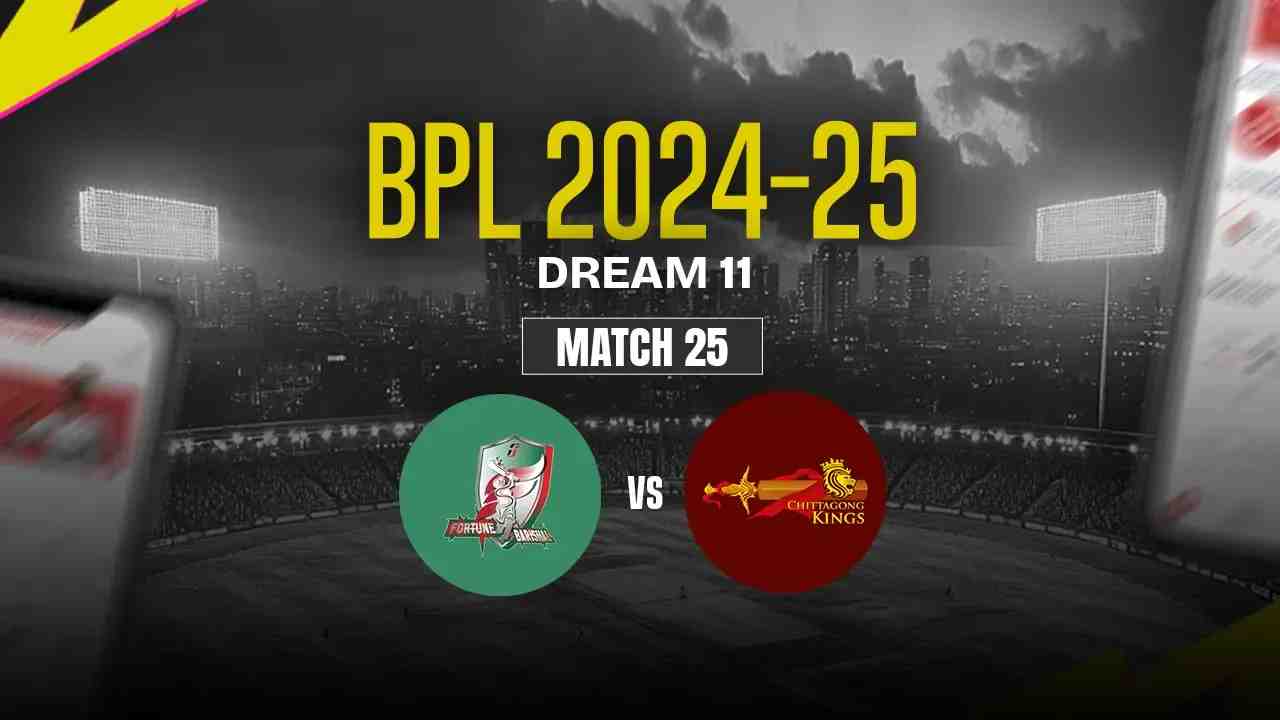 FBH vs CHK Dream11 Prediction, Fortune Barishal vs Chittagong Kings, 25th Match