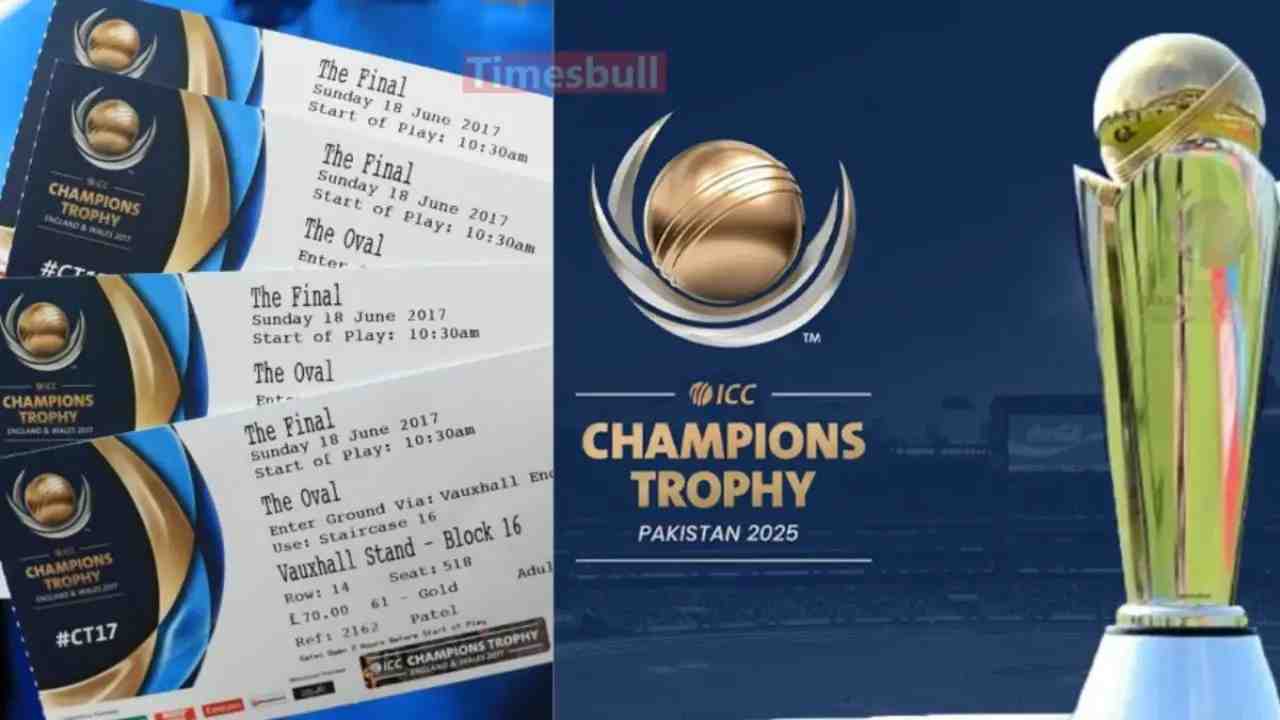  ICC Champions Trophy 2025: Complete Ticket Price Details for Matches in Pakistan