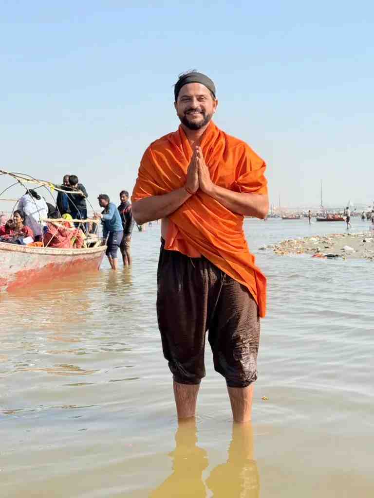 Suresh Raina Visits the Prayagraj Maha Kumbh with His Wife