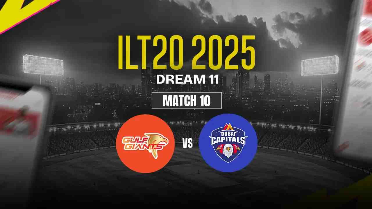 GG vs DCP Dream11 Prediction, Gulf Giants vs Dubai Capitals, 10th Match