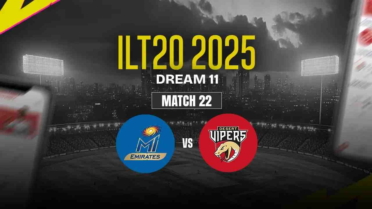 MIE vs DV Dream11 Prediction, MI Emirates vs Desert Vipers, 22th Match