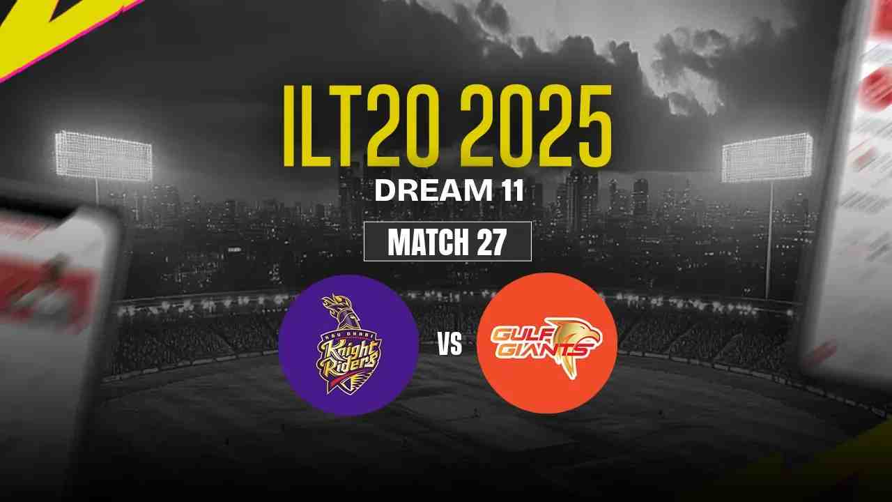 ADKR vs GG Dream11 Prediction, Abu Dhabi Knight Riders vs Gulf Giants, 27th Match