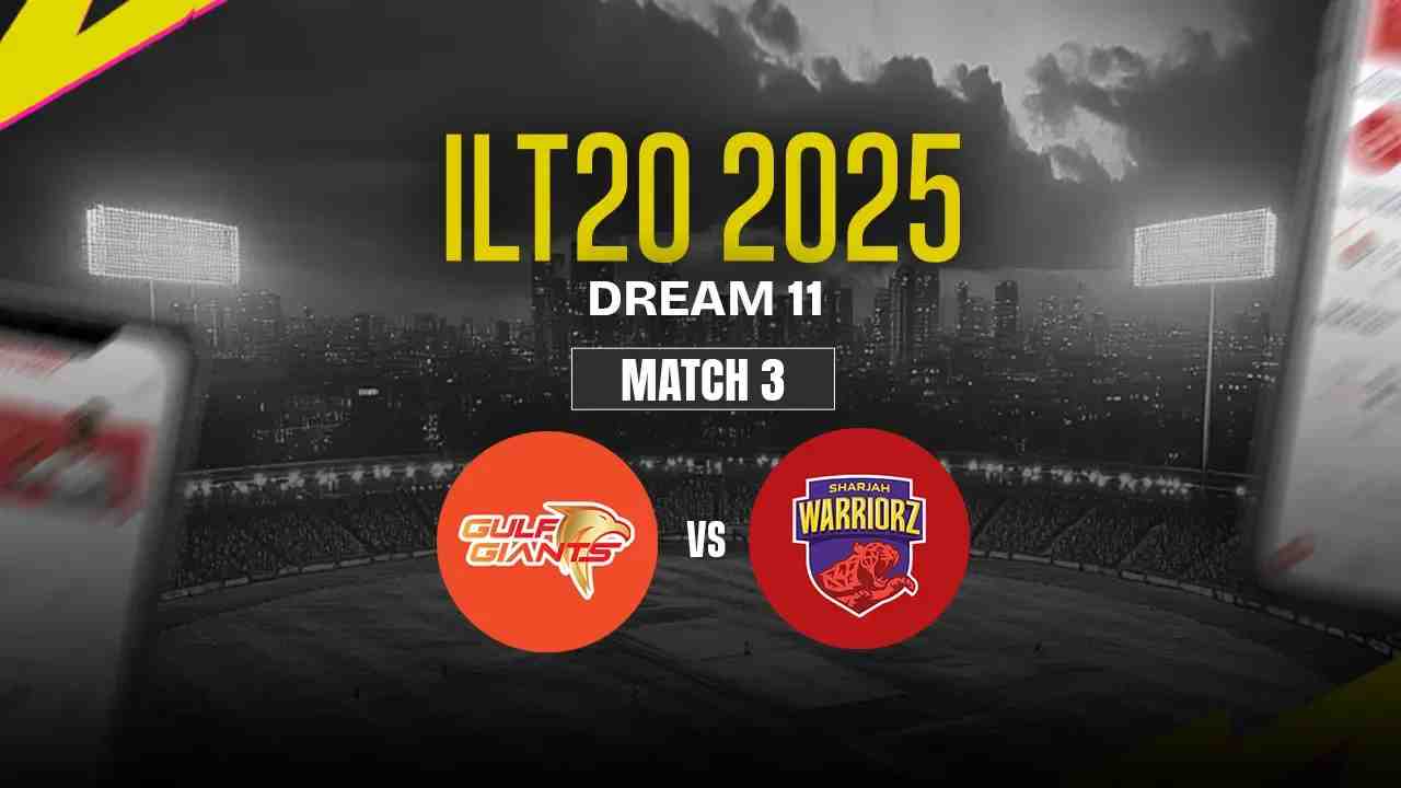 GG vs SW Dream11 Prediction, Gulf Giants vs Sharjah Warriors, 03rd Match