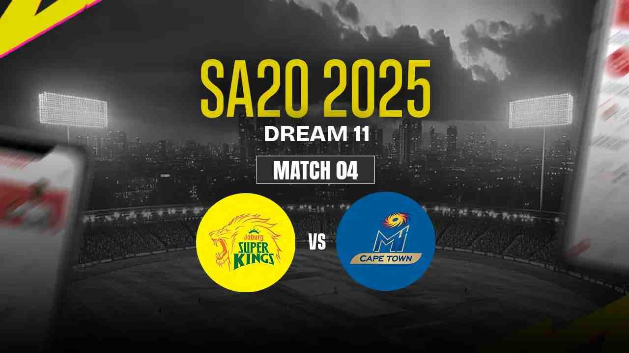 JSK vs MICT Dream11 Prediction, Joburg Super Kings vs MI Cape Town, 04th Match