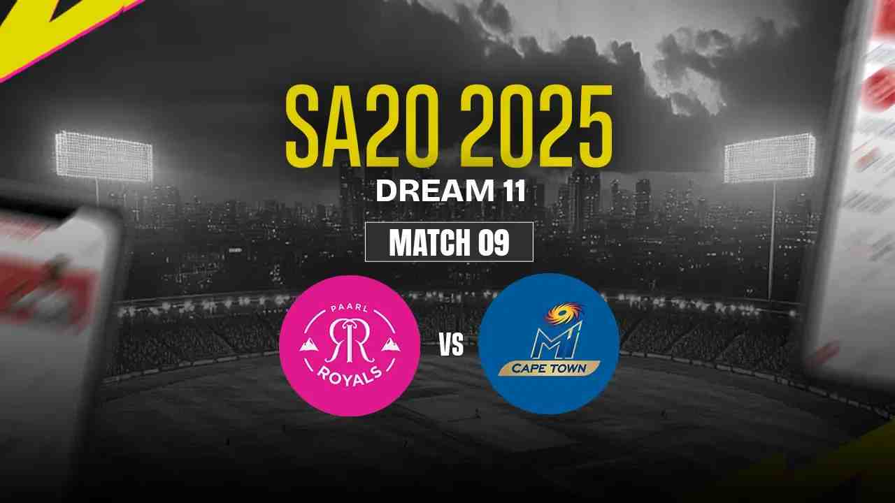 PR vs MICT Dream11 Prediction, Paarl Royals vs MI Cape Town, 09th Match