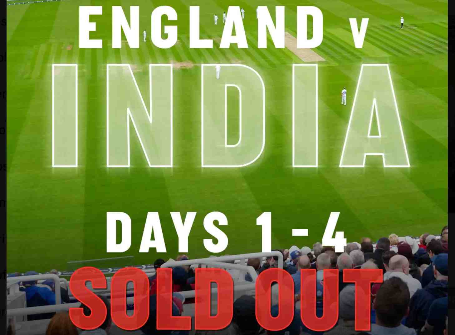 India vs England 2025 Test Series: Unprecedented Demand as Tickets Sell Out Early