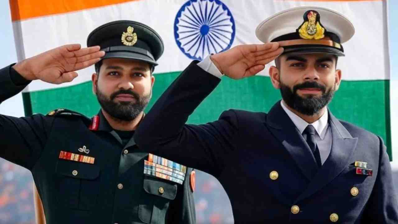 Team India's players celebrate Republic Day as Army officers, AI reimagined