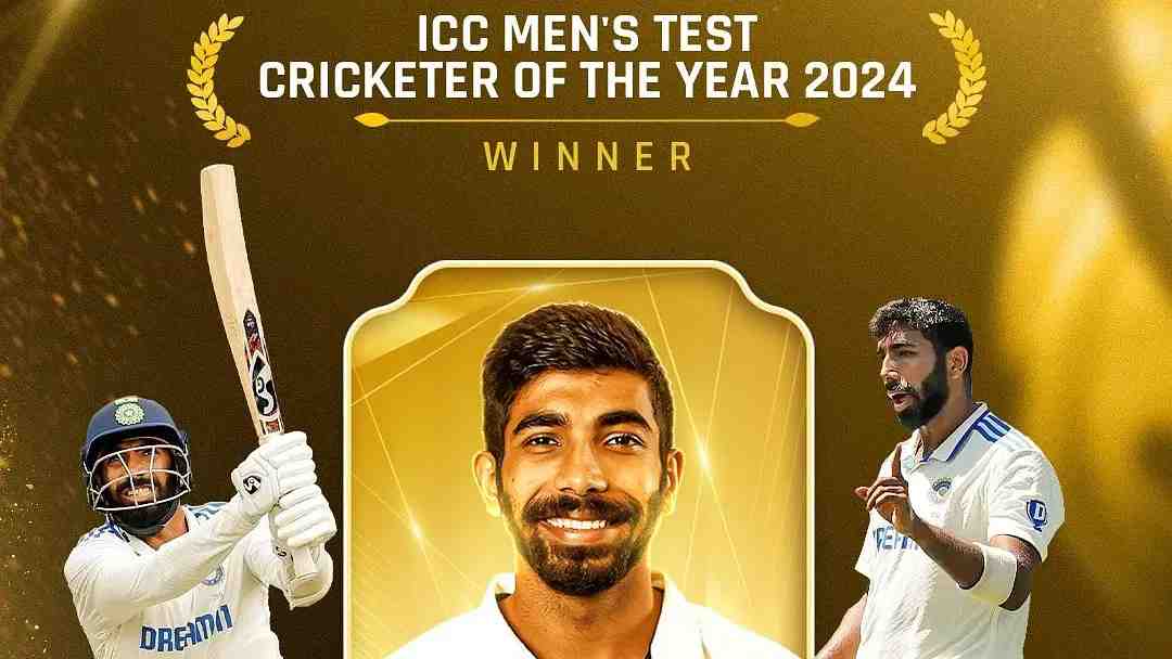 Jasprit Bumrah: ICC Men's Test Cricketer of the Year 2024