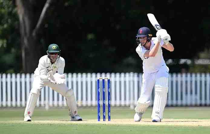 Rocky Flintoff scores his maiden century at the age of 16