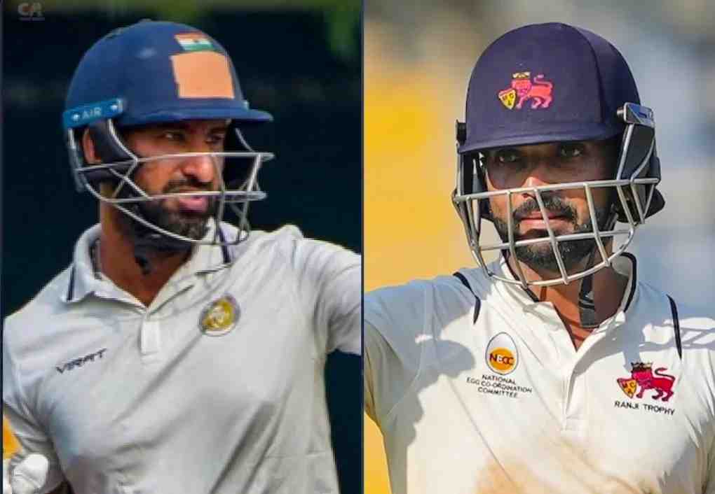 Pujara and Rahane Miss Centuries by a Few Runs in Ranji Trophy