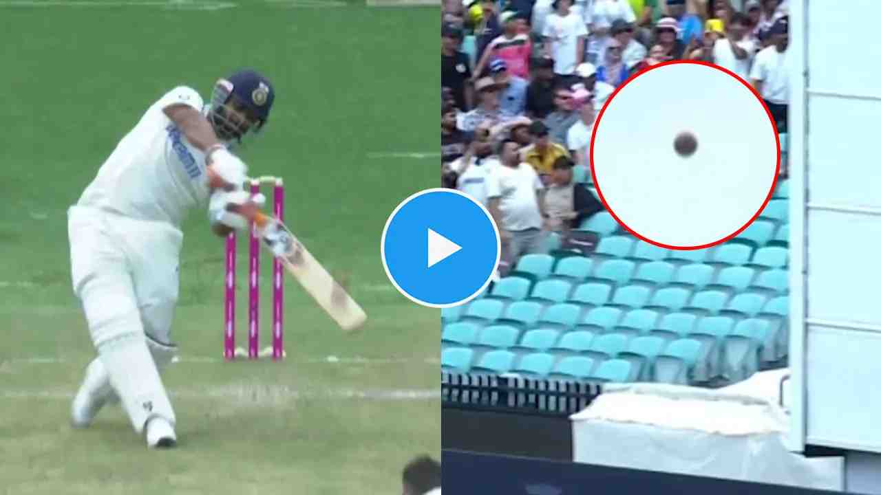 WATCH: Pant’s Massive Six Forces Ground Staff to Use Ladder; Video Goes Viral