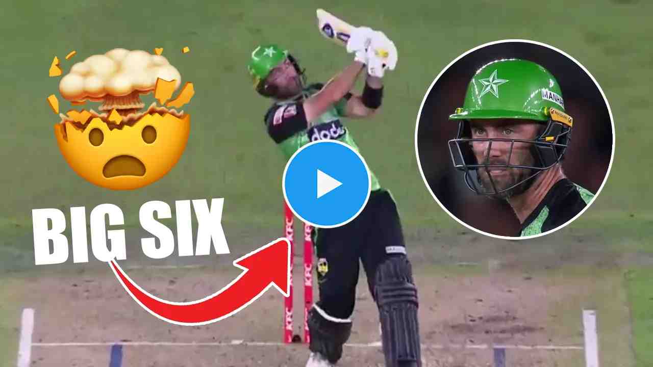 WATCH: Glenn Maxwell Smashes an Incredible 122-Meter Six in BBL 2024-25