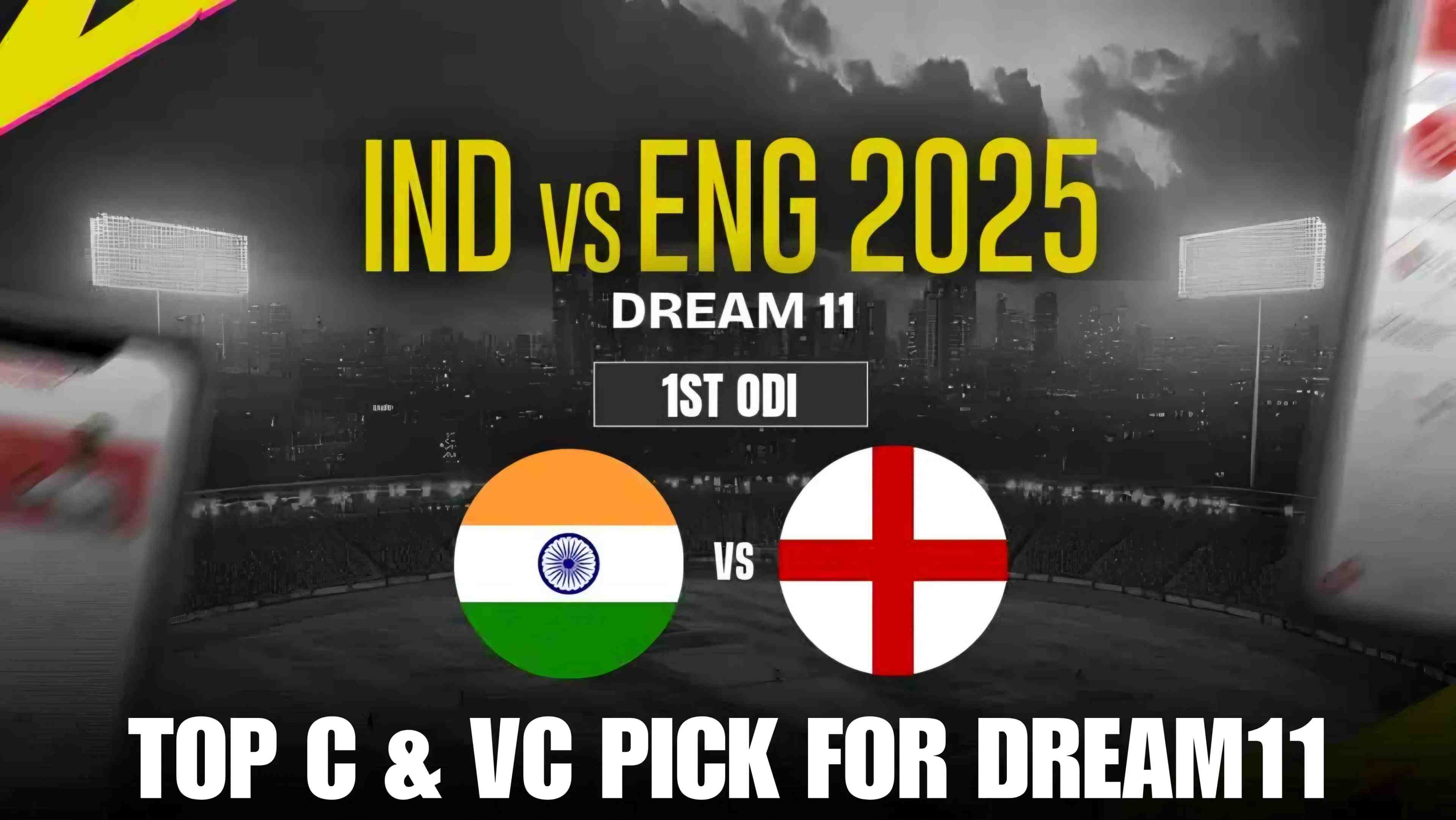 Ind vs Eng, 1st ODI 2025: Dream11 Top Captain and Vice-Captain