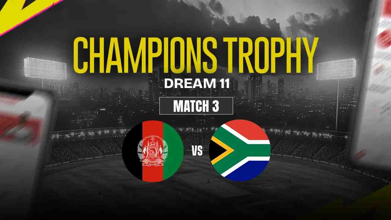 AFG vs SA Dream11 Prediction, Afghanistan vs South Africa, 3rd Match