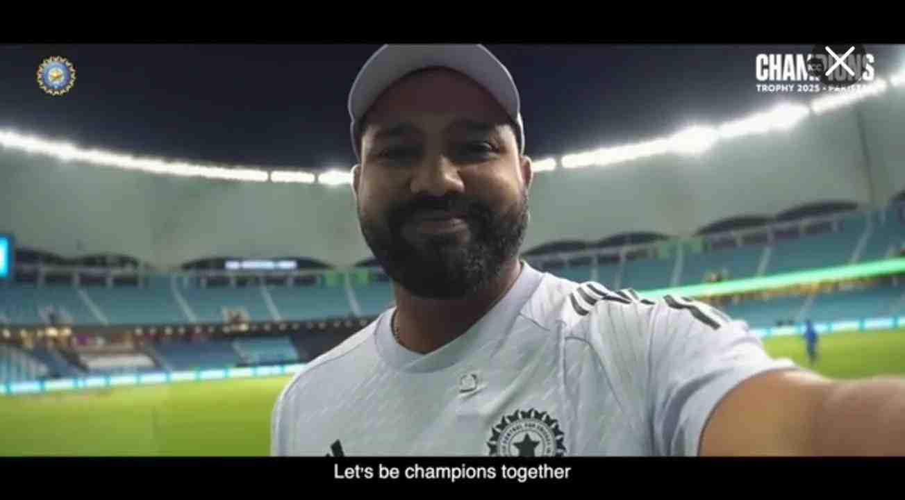 "Let’s Win Together" – Rohit Sharma’s Message to Fans Before Champions Trophy 2025