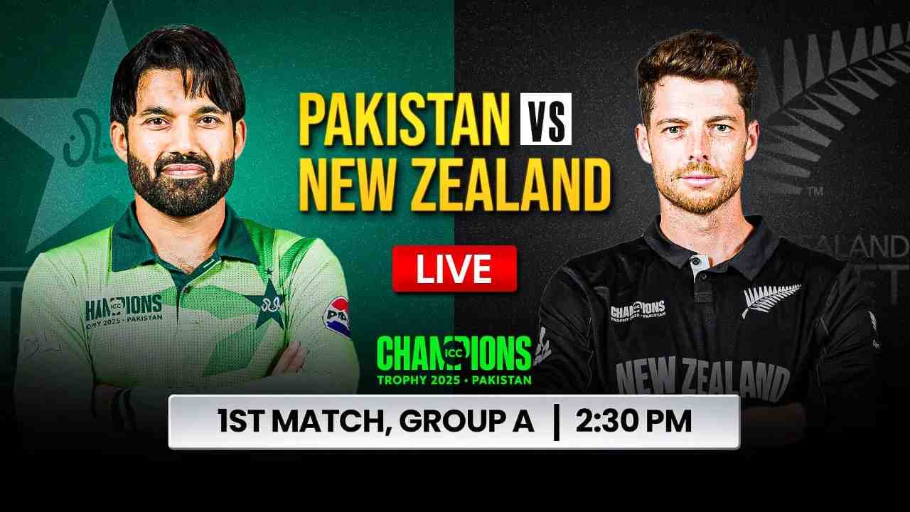 Pakistan vs New Zealand, 1st Match, Group A - Live Score commentary