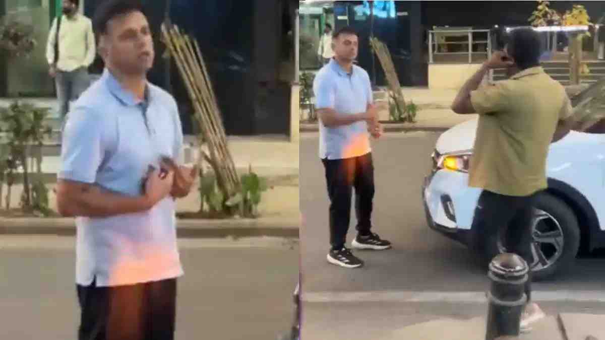 Watch: Former Indian batting star engages in a heated argument with auto driver following collision