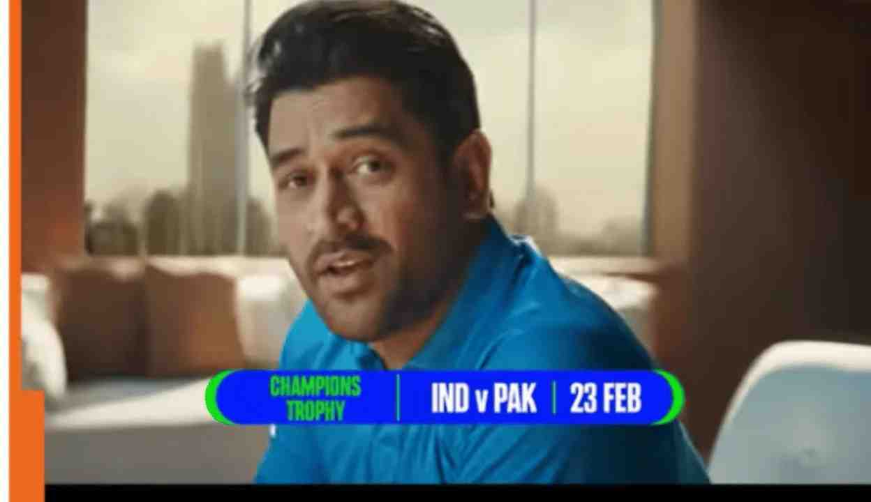 Watch-MS Dhoni Gets Fans Excited with New Champions Trophy Promo for India vs Pakistan