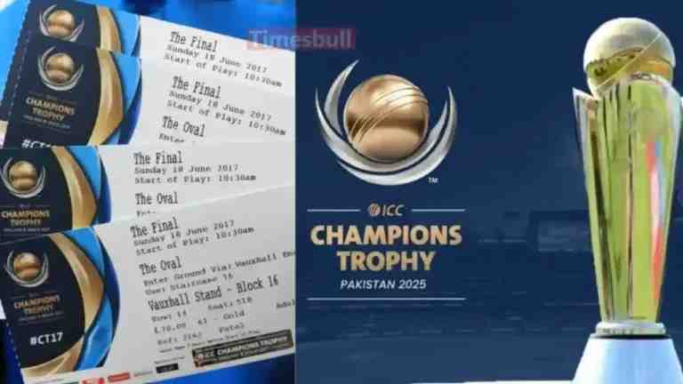 Get Ready for the ICC Champions Trophy 2025: India Matches Ticket Sale Goes Live Today