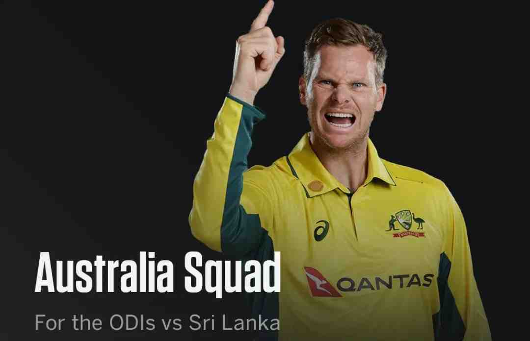 Australia’s  Squad and Schedule for ODI Series Against Sri Lanka