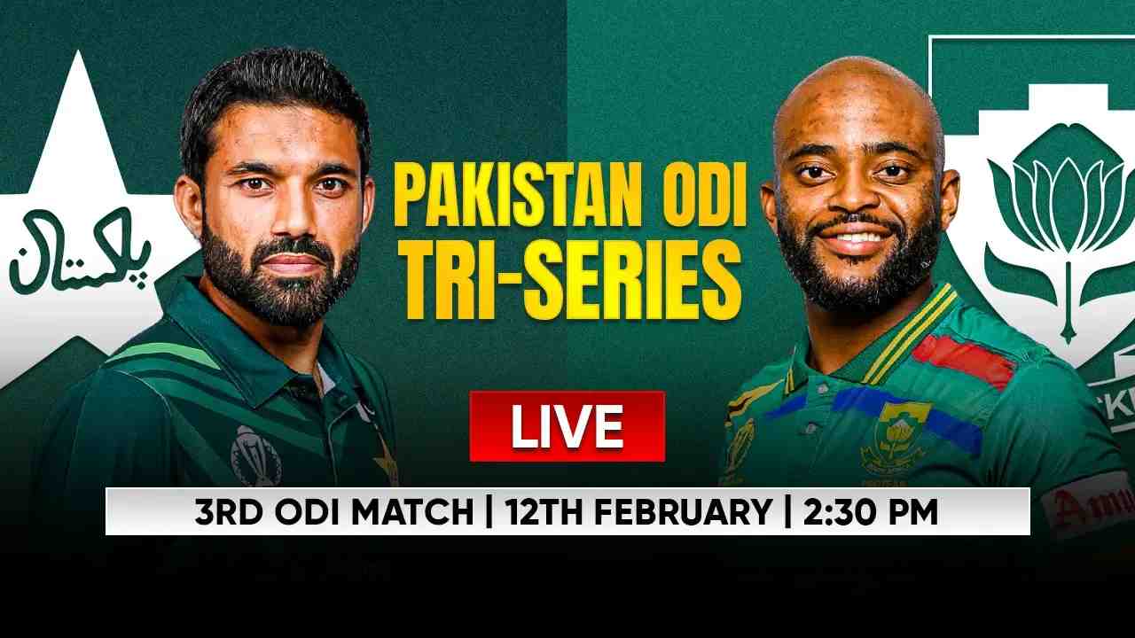 Pakistan vs South Africa Live Streaming Tri Series 3rd ODI Live Scores