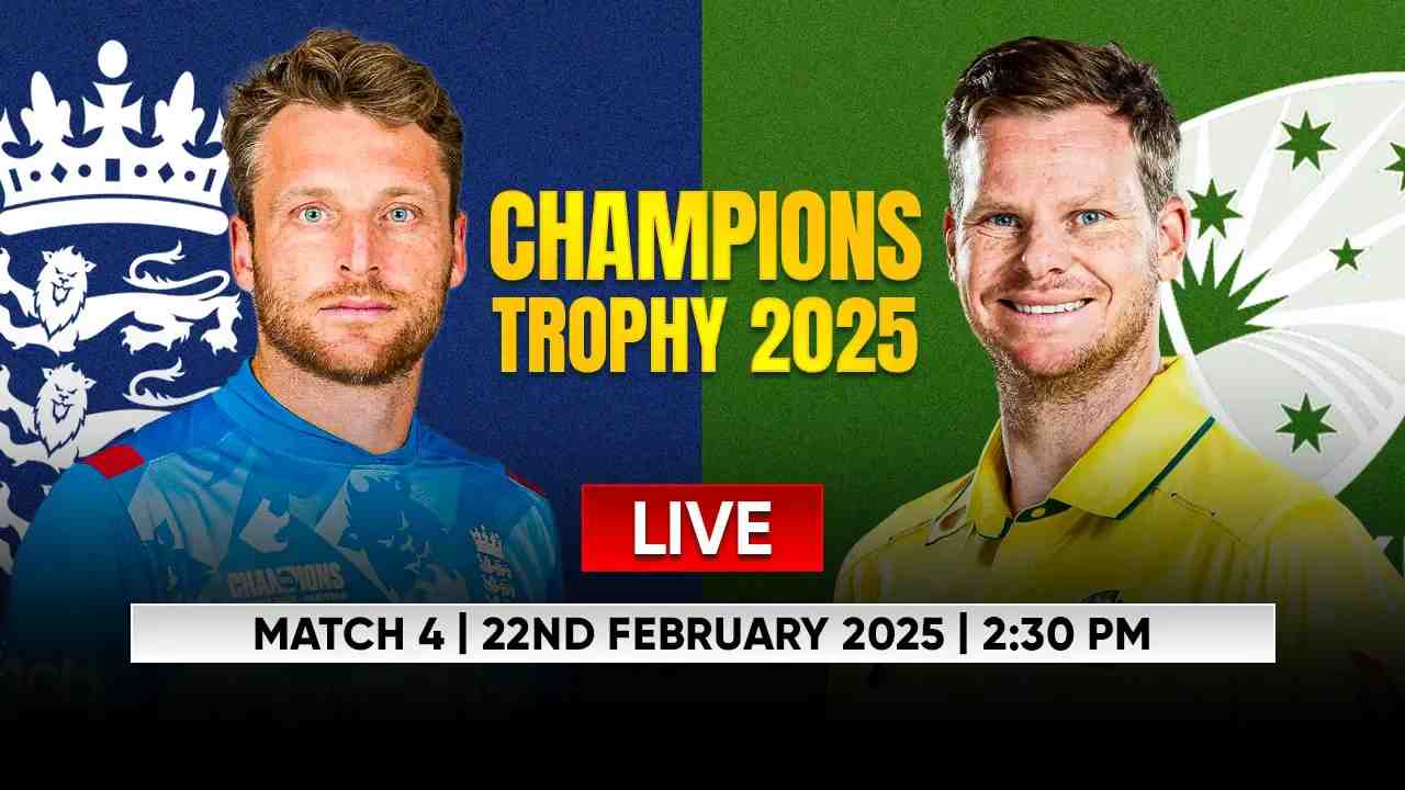 Australia vs England Live Cricket Score, Champions Trophy 2025