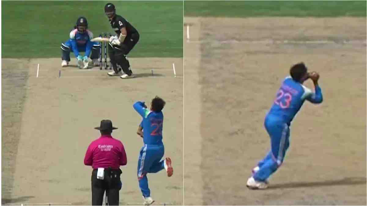 Kane Williamson’s crucial wicket as he falls to Kuldeep Yadav