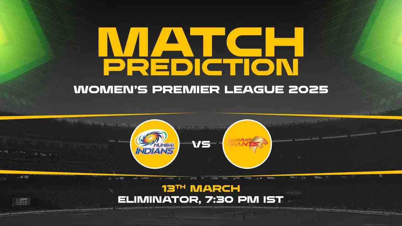 WPL 2025, 21st Match, Eliminator,  MIW vs GGW Match Prediction