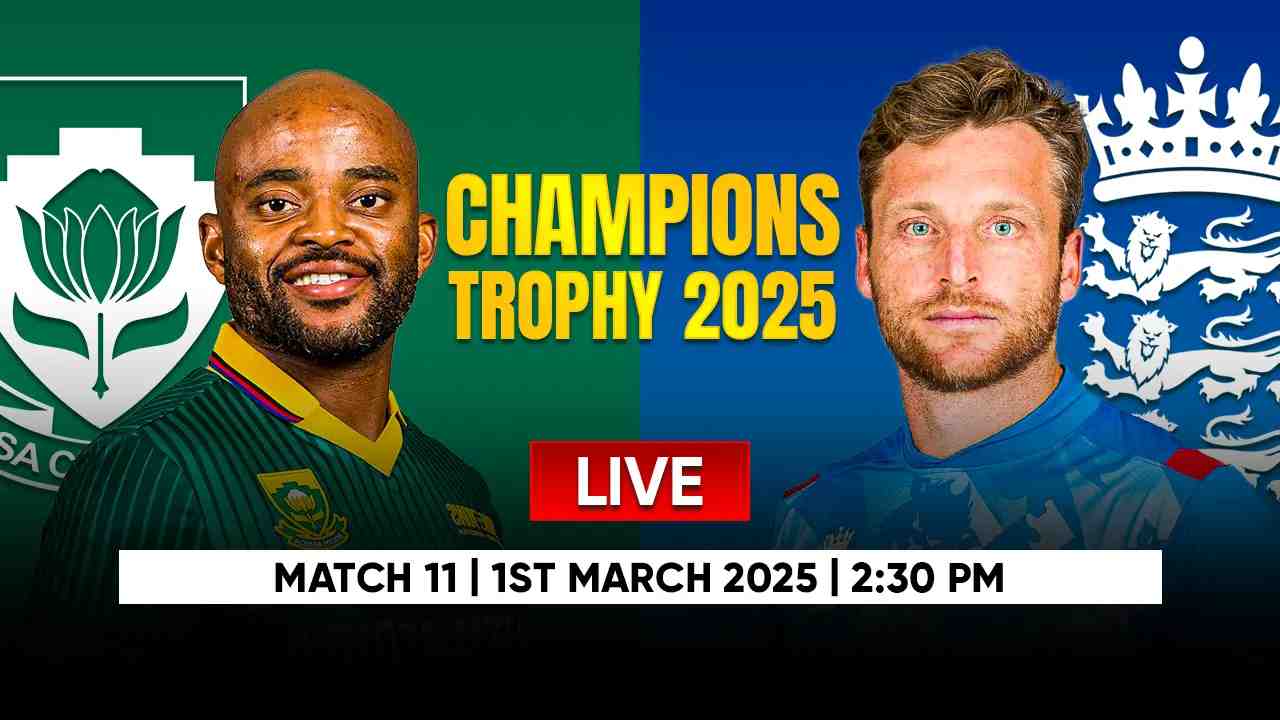 South Africa vs England, 11th Match : Live Score & Commentary