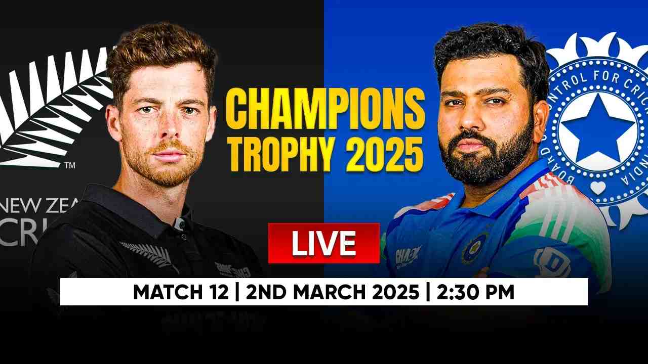 New Zealand vs India, 12th Match, Group A : Live Score & Commentary